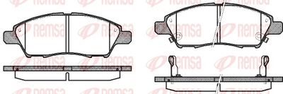 Brake Pad Set, disc brake REMSA 1210.02