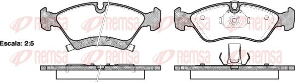 REMSA 1214.02 Brake Pad Set, disc brake