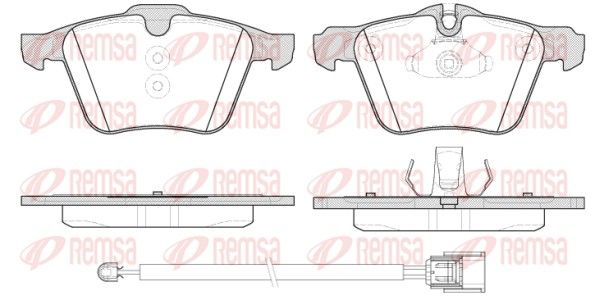 REMSA 1217.02 Brake Pad Set, disc brake
