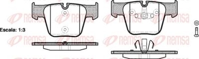Brake Pad Set, disc brake REMSA 1218.00