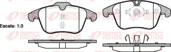 REMSA 1219.00 Brake Pad Set, disc brake