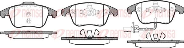 REMSA 1219.11 Brake Pad Set, disc brake