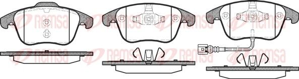 REMSA 1219.21 Brake Pad Set, disc brake