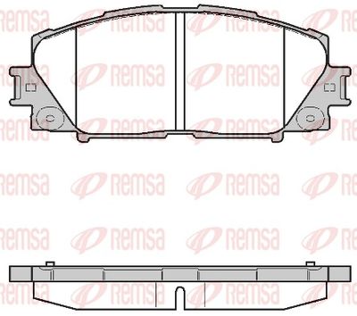 Brake Pad Set, disc brake REMSA 1224.10