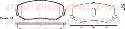 Brake Pad Set, disc brake REMSA 1225.02