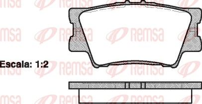 REMSA 1231.00 Brake Pad Set, disc brake