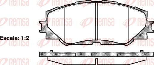 REMSA 1232.00 Brake Pad Set, disc brake