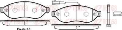 Brake Pad Set, disc brake REMSA 1237.01
