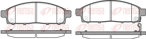 REMSA 1242.01 Brake Pad Set, disc brake
