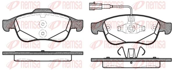 REMSA 1248.02 Brake Pad Set, disc brake