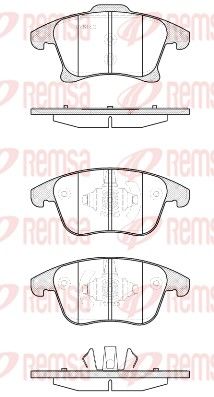 REMSA 1249.20 Brake Pad Set, disc brake