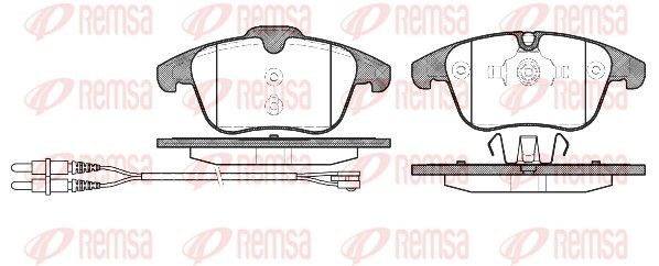 REMSA 1249.01 Brake Pad Set, disc brake