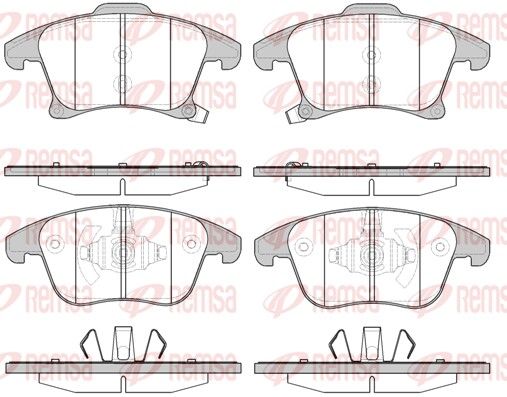 REMSA 1249.22 Brake Pad Set, disc brake