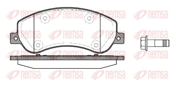 REMSA 1250.00 Brake Pad Set, disc brake