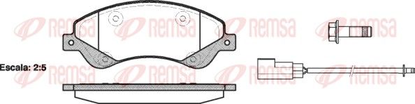 REMSA 1251.02 Brake Pad Set, disc brake