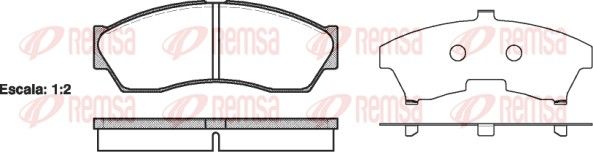 REMSA 1253.00 Brake Pad Set, disc brake