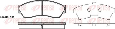 Brake Pad Set, disc brake REMSA 1253.00