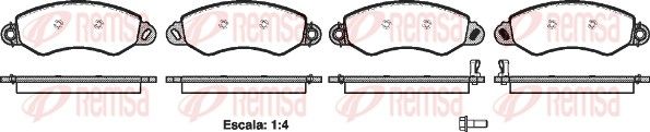 REMSA 1255.02 Brake Pad Set, disc brake