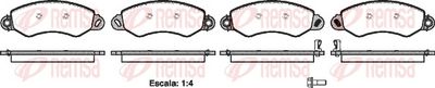 Brake Pad Set, disc brake REMSA 1255.02