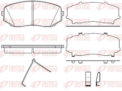 Brake Pad Set, disc brake REMSA 1267.02