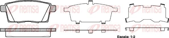 REMSA 1268.00 Brake Pad Set, disc brake