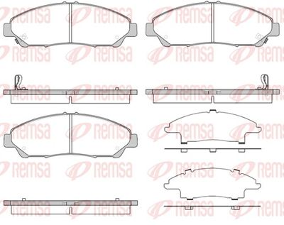 Brake Pad Set, disc brake REMSA 1269.02