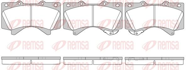 REMSA 1271.02 Brake Pad Set, disc brake