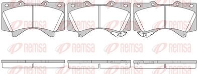Brake Pad Set, disc brake REMSA 1271.02