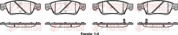 REMSA 1273.02 Brake Pad Set, disc brake