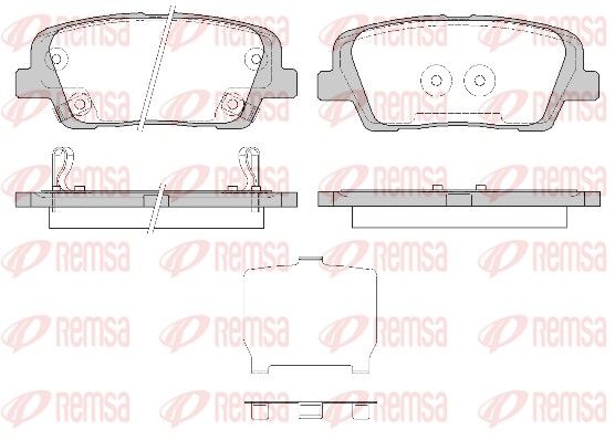 REMSA 1274.42 Brake Pad Set, disc brake