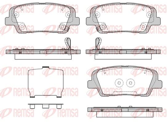 REMSA 1274.09 Brake Pad Set, disc brake