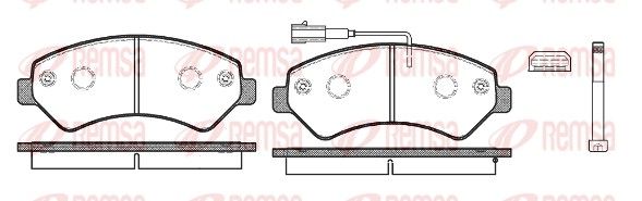 REMSA 1275.12 Brake Pad Set, disc brake