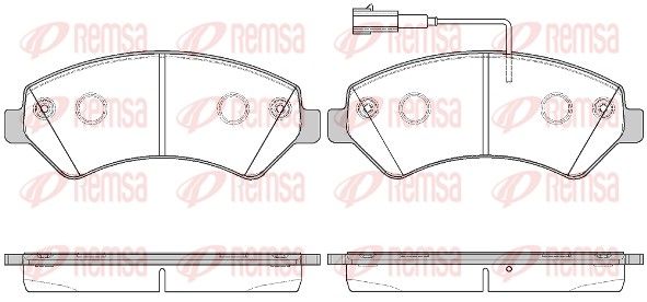 REMSA 1275.22 Brake Pad Set, disc brake
