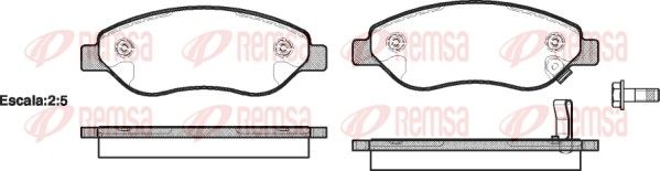 REMSA 1276.01 Brake Pad Set, disc brake