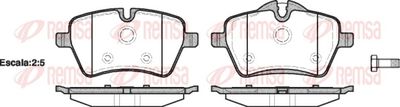 Brake Pad Set, disc brake REMSA 1277.00