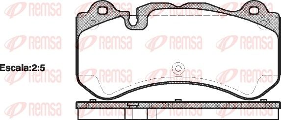 REMSA 1279.00 Brake Pad Set, disc brake