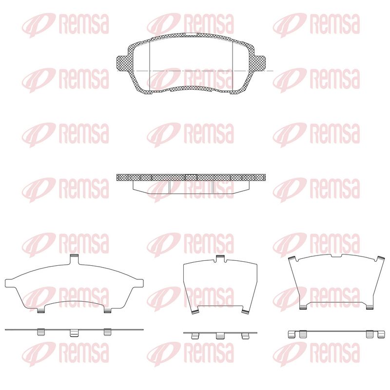 REMSA 1281.10 Brake Pad Set, disc brake