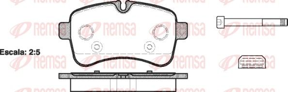 REMSA 1282.00 Brake Pad Set, disc brake
