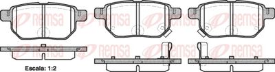 Brake Pad Set, disc brake REMSA 1286.02