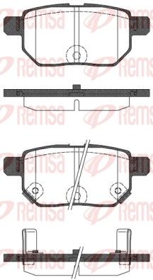 Brake Pad Set, disc brake REMSA 1286.22