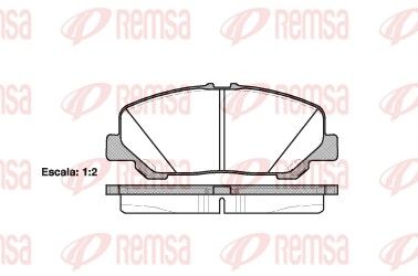 REMSA 1287.00 Brake Pad Set, disc brake