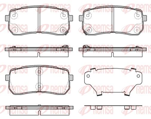 REMSA 1288.12 Brake Pad Set, disc brake