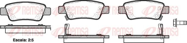 REMSA 1290.02 Brake Pad Set, disc brake