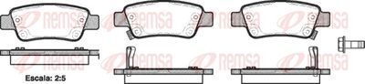 Brake Pad Set, disc brake REMSA 1290.02