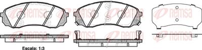 Brake Pad Set, disc brake REMSA 1291.02