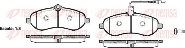REMSA 1292.01 Brake Pad Set, disc brake