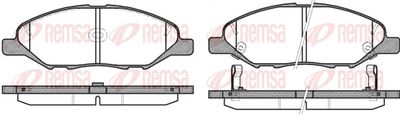 Brake Pad Set, disc brake REMSA 1293.02