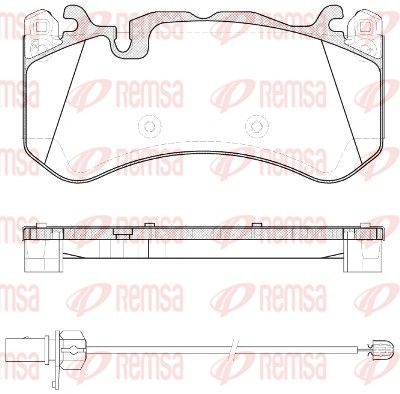 REMSA 1300.30 Brake Pad Set, disc brake