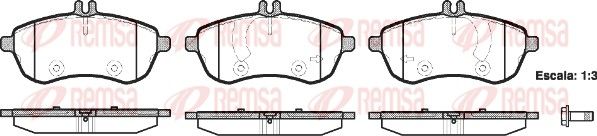 REMSA 1301.00 Brake Pad Set, disc brake