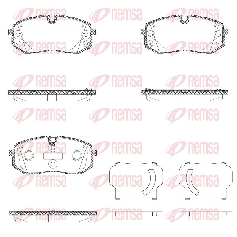 REMSA 1302.10 Brake Pad Set, disc brake
